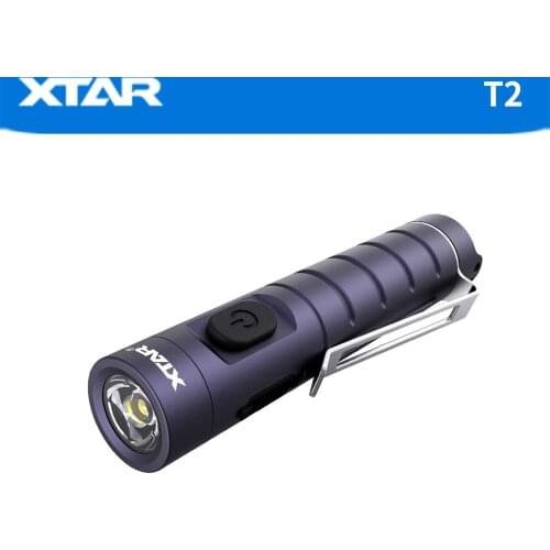 XTAR T2 Rechargeable Led Pocket Flashlight Mini Torch Rechargeable EDC Flash Light Portable LED Flashlight