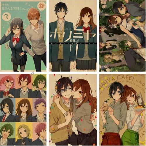 Japan Retro Poster Horimiya Canvas Painting Anime Canvas Painting Art Wall Print Picture Mural Children Bedroom Decor Home Decor