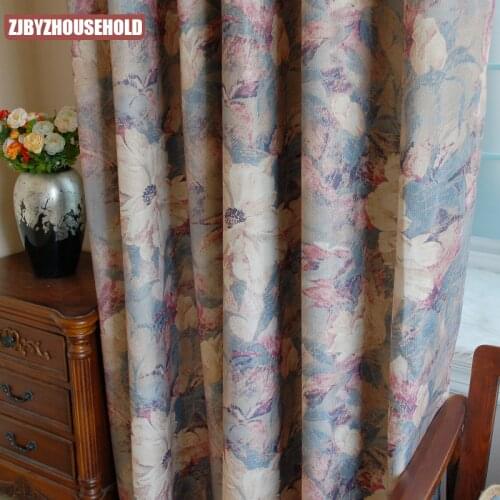 Cotton and Linen Bedroom Living Room Blackout Curtains Fashion Simple Modern Style Curtains