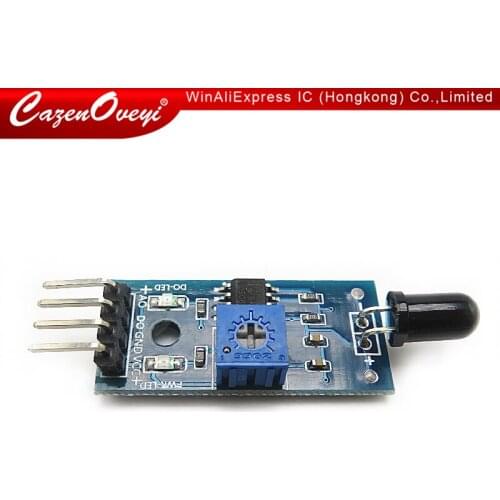 1pcs/lot LM393 4 Pin IR Flame Detection Sensor Module Fire Detector Infrared Receiver Module for Arduino Diy Kit In Stock