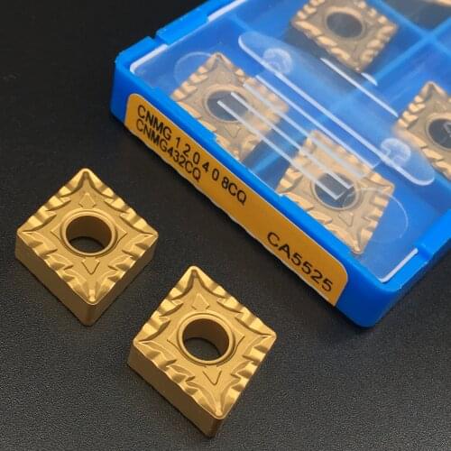 10pcs CNMG120408 CQ CA5525 Lathe tool High quality external turning tool Carbide insert CNMG120404 milling insert CQ