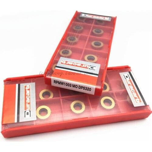10pcs RPMW1003MO DP5320 Carbide Insert High Quality Round Milling Blade for EMR Milling Holder Tool