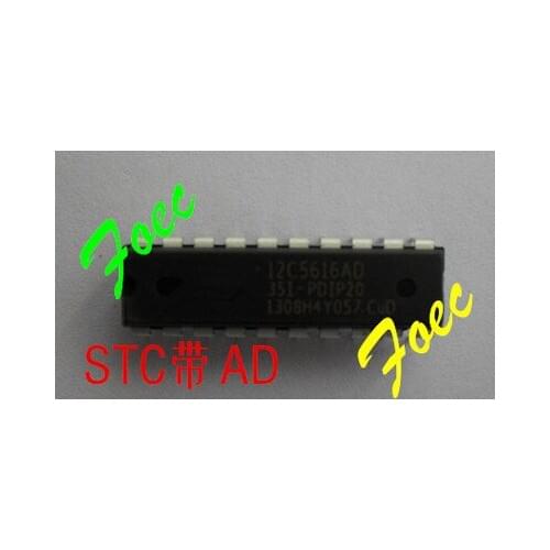 10 UNIDS/LOTE STC12C5616AD-35I-PDIP20 STC12C5616AD