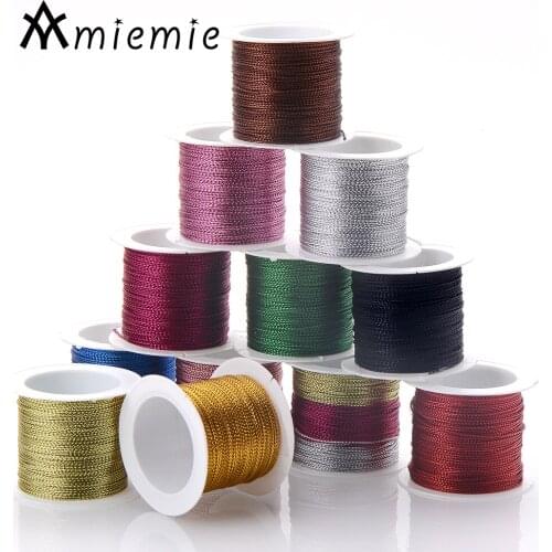 20m/Roll Macrame Cord Braided Rope 12 Colors Nylon Beading Cord For Wedding Christmas Thread Making Twine Tag Tassel
