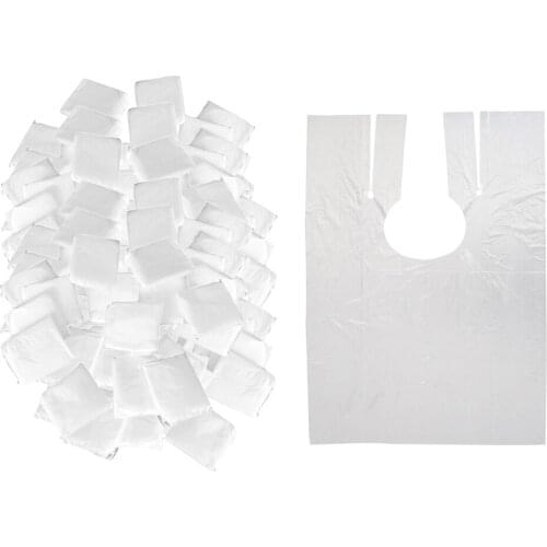 200 Pieces Disposable Hair Cutting Cape Salon Gown Salon Barber Capes Gowns