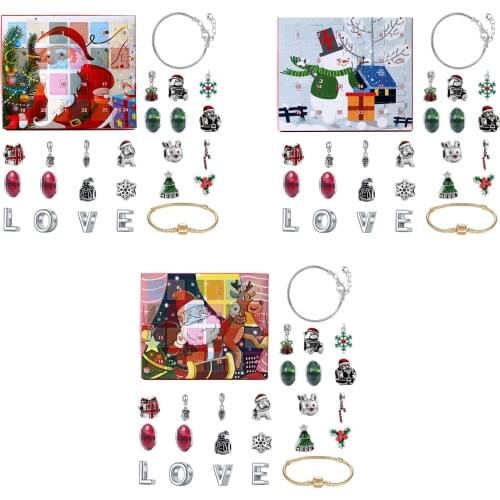 2020 24-Piece Advent Calendar withJewelry Bracelet A Special Christmas present for your kids
