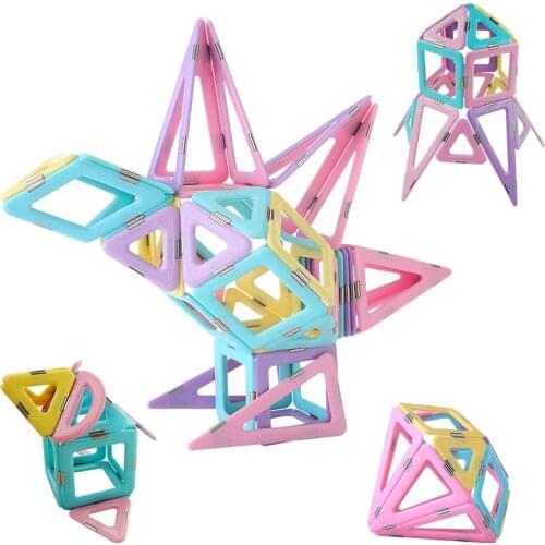 62PCS Big Size Magnetic Blocks Set Magnet Designer Construction Set Model Building DIY Eductaional Toys for Children