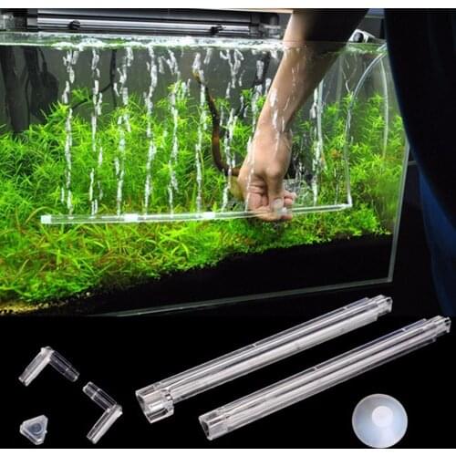 1PC Aquarium Acrylic Bubble Strip Oxygenated Dispersion Strip Transparent Oxygen Air Pipe Tube Aquarium Air Pump Accessories
