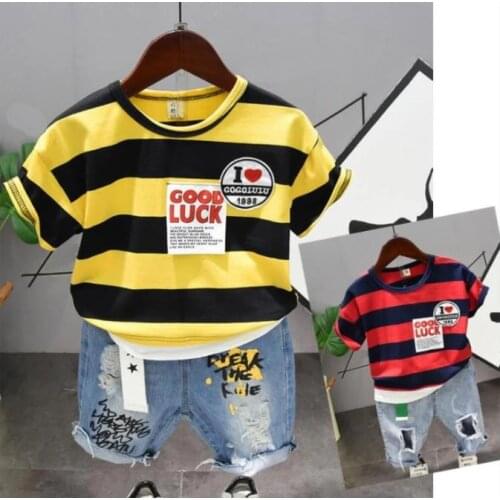 Boys T-Shirt + Shorts Sets Kids Clothes Summer Cotton Toddler Boys Children Clothing Baby Boy Infant Toddler 2-6Year