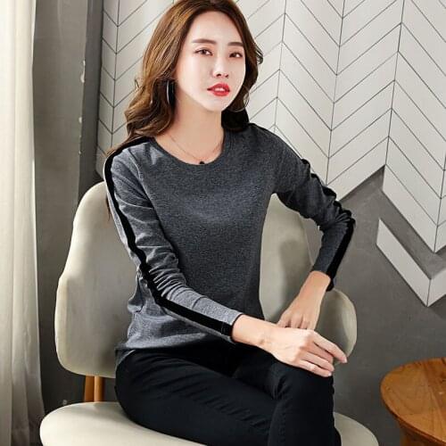 GGRIGHT long sleeve t shirt women tshirt cotton korean style white t-shirt women clothes 2019 camiseta mujer tee shirt femme