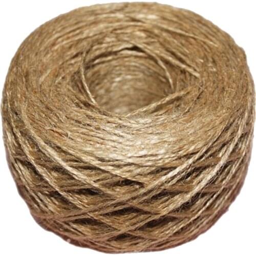 Hot sale 100 Meter - Natural Textured Hessian Jute Twine String 1mm