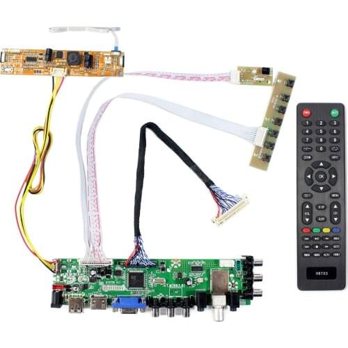 HD MI VGA AV USB ATV DTV LCD Controller Board T.M3663.81 work for 23 inch 1920x1080 LCD M230WF5-TLA1 LM230WF5-TLB1 LM230WF5-TLC1