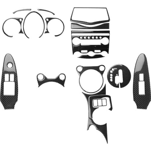 Carbon Fiber Cover Trim Kit Fit For Nissan 370z z34 2009-2020 17pcs Set