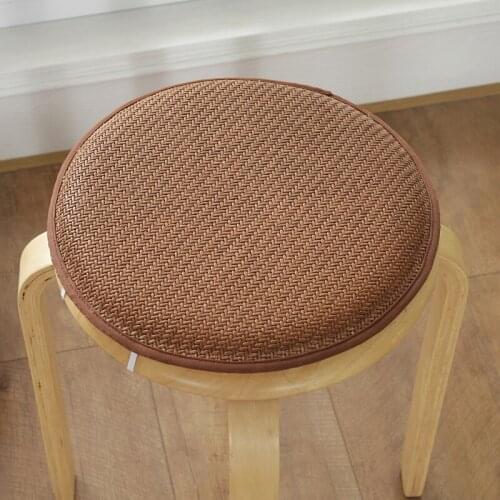 Round Cloth Tie-on Seat Cushion Home Decoration Foam Chair Office Pad Home Seat Sit Cushion Textile Cushion Circular Non-Slip