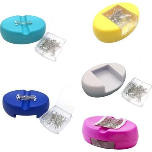 Magnetic Pin Cushion with Drawer Magnet Pin Holder Cushions for Sewing Chic Pincushion Caddy for Sewing Pins
