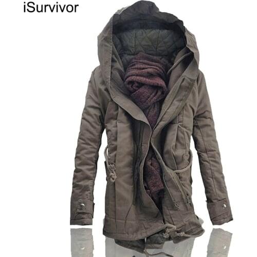 ISurvivor Men Jacket and Coats 2021 Winter Men Warm Coats Fashion Men Jackets Downs Casual Men Thick Outwears Plus Size 4XL 5XL