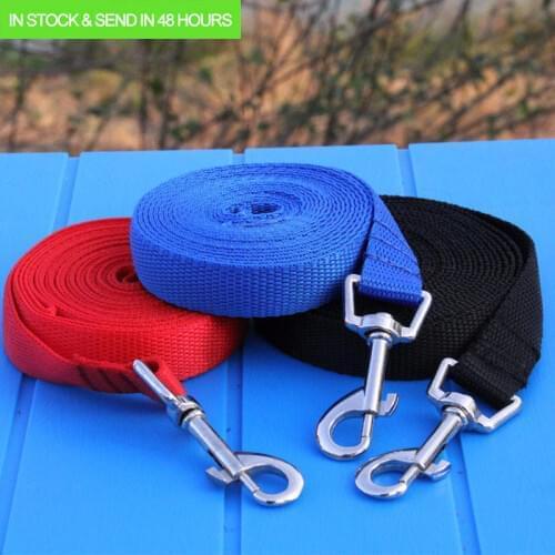 Pet Dog Lead Leash for Dogs Cats Nylon Walk Dog Leash Selected Size 1.5M 1.8M 3M 6M 10M Outdoor Security Training Dog Harness