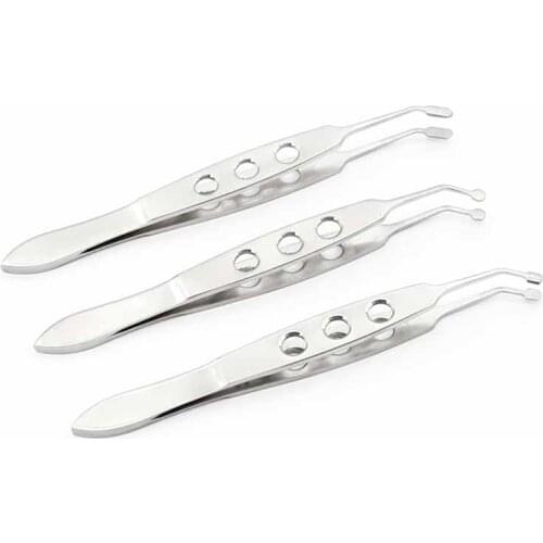 Micros Eyelid Ophthalmic Instruments Two Types Head 10.5CM Double Eyelid Fat Tarsal Gland Physiotherapy Massage Tweezers