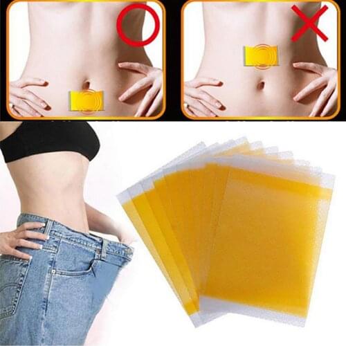 10Pcs Popfeel Weight Loss Waist Slimming Fat Burn Adhesive Sheet Navel Patch Burning Fat Patch Health Care
