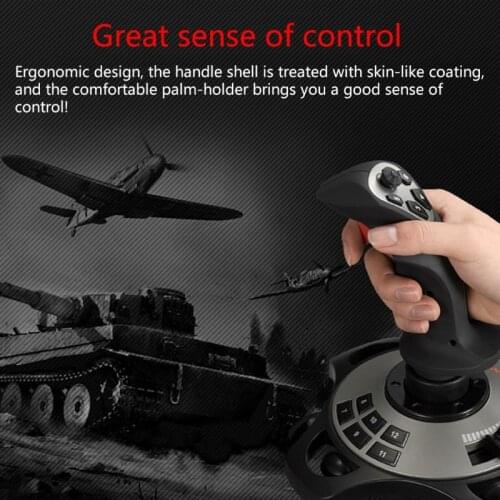 PXN-2113 Flight Joystick Programmable Buttons Vibration Game Flight Joystick