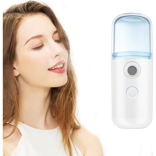 Mini Handy Facial Steamer Nano Mister Face Spray USB Rechargeable Portable Face Spray Bottle Skin Care Tools Beauty Instruments