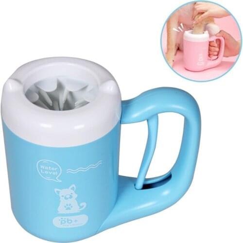 Pet Dog Paw Cleaner Cup Cat Dog Foot Cleaner Cup Pet Feet Cleaning Soft Paw Foot Brush Dirty Feet Washing Pet Cleaning Supplies
