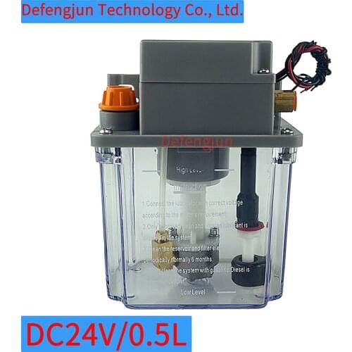 0.5L Lubricant Pump Automatic Lubricating Oil Pump CNC Lubrication Pump Lubricator 24V