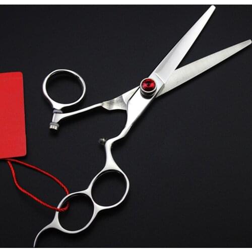 Upscale professional Japan 440C steel 6 inch Fly rotation cutting hair scissors makeup barber cut shears hairdressing scissors