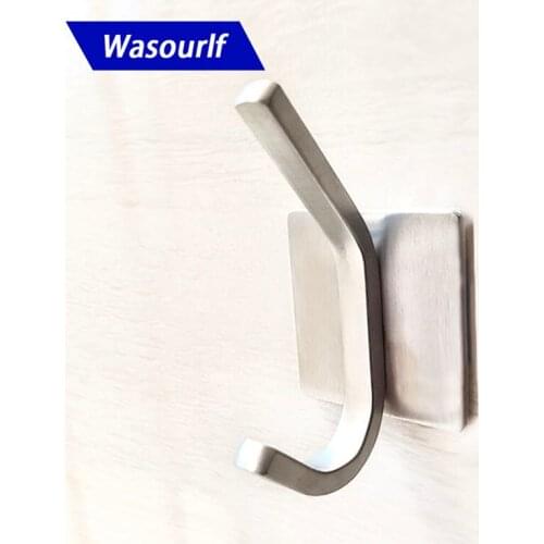 Wasourlf Stainless Steel Single Robe Hook Viscose Hanger Towel Bathroom Hardware Bathroom Fixture Home Improvement Towel Holder