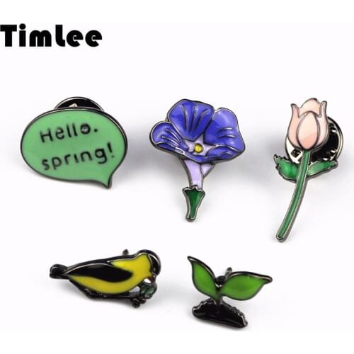 X234 Free shipping Cute Original Literature And Art And Pure And Fresh Flowers Series Brooch Pins,Fashion Jewelry Wholesale