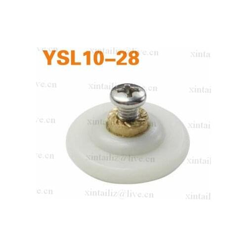 [YSL10-28]small single bigger nylon PA66 copper bathroom glass door wheel 28mm sliding door wheel pulley