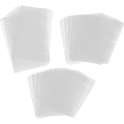 10Pcs Binder Pockets A6 6 Holes Loose Leaf Bags Document Card Storage Bags