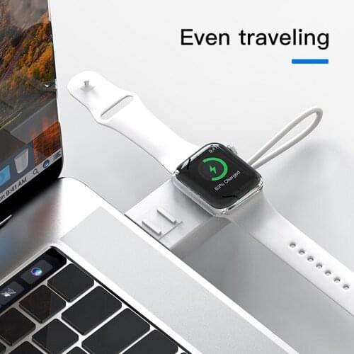 5W Smart Watch Wireless Charger For Apple Watch Fast Charging Dock 2 in 1 Watch Charging Dock With Cable For Phone Charger
