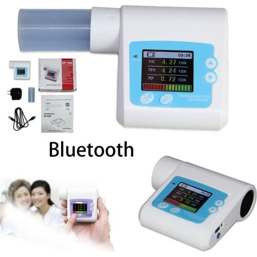 CONTEC SP10W Digital Spirometer Bluetooth Lung Function Breathing Respiratory Diagnosis Monitor Mouthpiece PC Software