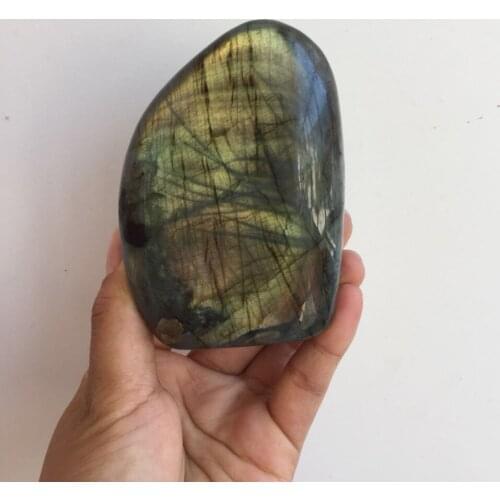 Energy stone 100% Natural heavy flash labradorite crystal reiki healing gemstone labradorite specimen as display Madagascar