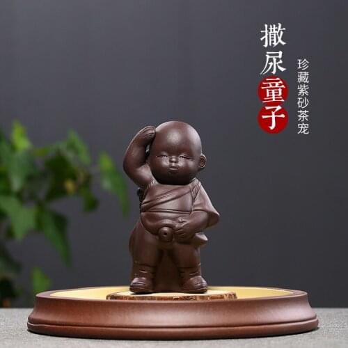 Purple sand tea pet pee childrens ornament wholesale factory direct sale of a customized gift for delivery of tea set
