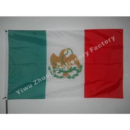 Mexico 1823 Flag 150X90cm (3x5FT) 120g 100D Polyester Double Stitched High Quality Banner Ensign Free Shipping