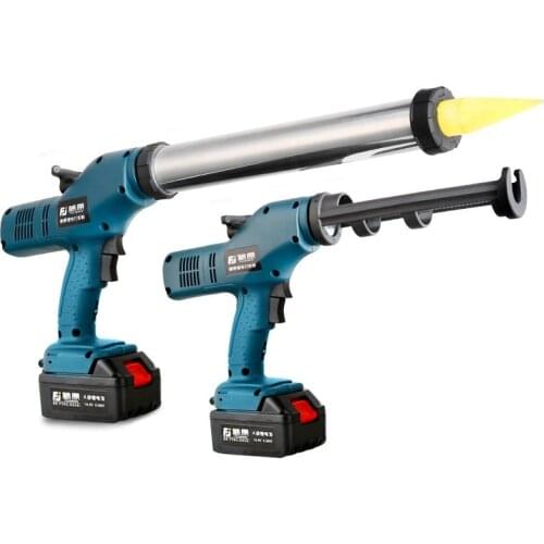 FUJ-DJQ-001 Electric Glue Gun Rechargeable Electric Glass Silicone Double Tube Glue Gun for Caulking