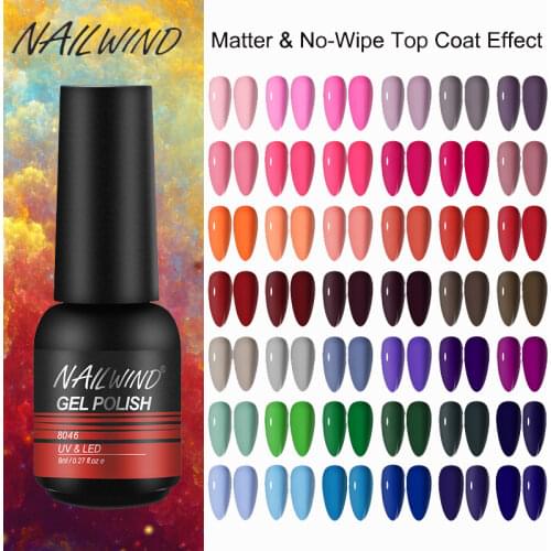 NAILWIND Nail Polish UV Gel Semi Permanent Primer Top Coat 8ML Varnish Primer Nail Gel Art Manicure Gel Nail Polish