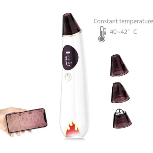 Blackhead Remover WiFi Heating Face Care Suction Nose Remover LED Display Visual Pore Pimple Deep Cleaner Facial Skin Care Tool