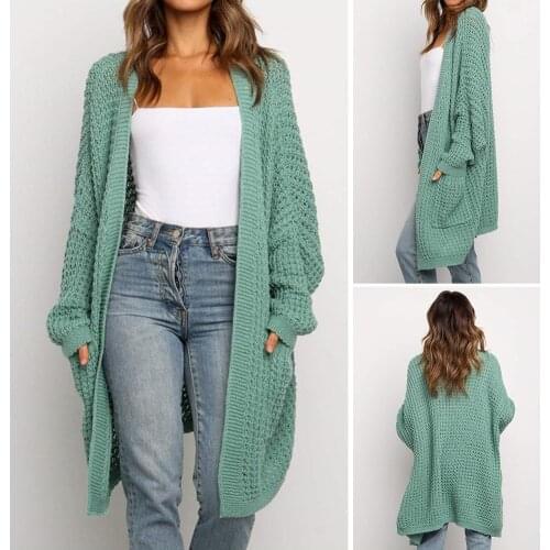 Women Long Sweater Cardigans Winter Stitch Knitting Sweater Female Over sized Shawl Cape Jacket Coat Trench Parka