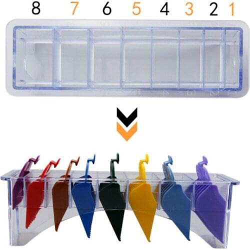 8/10 Grid Base Storage Box for 8P/10P Hair Clipper Limit Comb Guide Comb Tools
