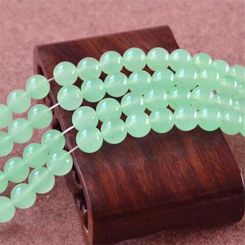 Round 4/6/8/10mm Green Quartz Loose Beads for DIY Craft Bracelet Necklace Jewelry Making