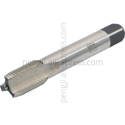 G 1/8 " -28 BSP 55 Degree Pipe Thread HSS Tap, Tapered Pipe Thread Tap Used for Conventional Machine Tapping or CNC Tapping