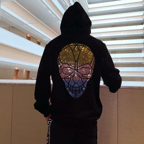 High Quality Winter Mens Hoodie Oversized Sweatshirt Simple And Popular Plus Velvet Hot Drill Pullover 2021 New