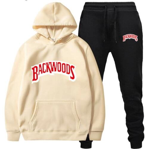 Brand New Men Set Fashion Tracksuit Lined Thick Sweatshirt + Pants Sportswear Suit Male Winter Suit Drop shipping