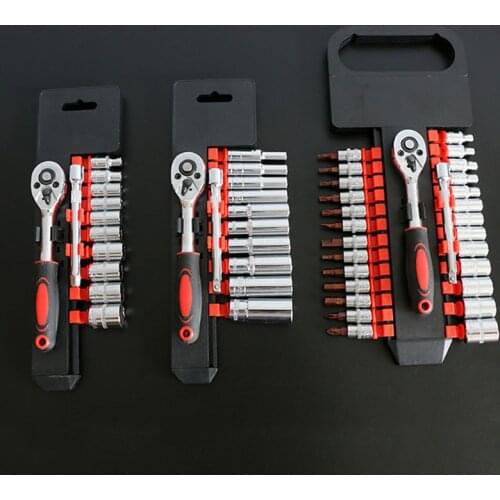 1/4-Inch Socket Wrench Set CR-V Drive Ratchet Wrench Spanner for Bicycle Motorcycle Car Repairing Tool Set Common Sockets