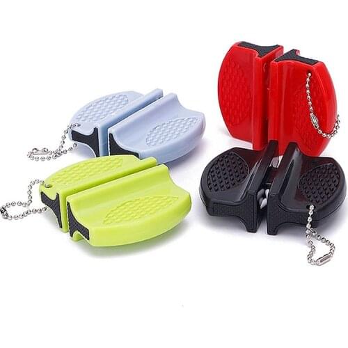 New butterfly sharpener tungsten steel portable outdoor sharpener Kitchen tool sharpening system Household knife sharpener hot