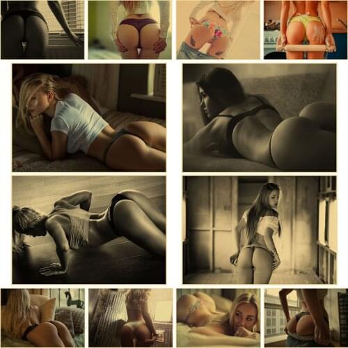 Women Printed Posters Sexy Girl Pictures Poster and Prints Painting Modern Wall Art for Living Room Bedroom Bar Decoration