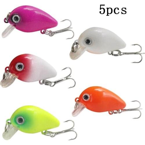 5PCS Crankbait Fishing Lure 29mm 1.6g Crank Bait Hard Baits Topwater Artificial Wobbler Bass Japan Fly Fishing Accessories Peche